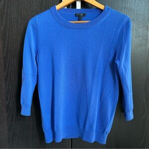 J. Crew Royal Blue Crew Neck Sweater